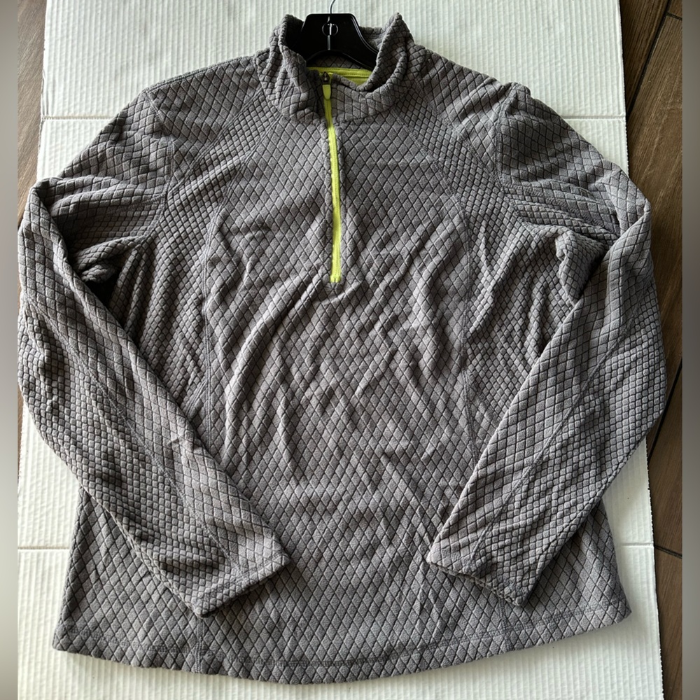 Tek Gear womens quilted quarter zipup sweater
